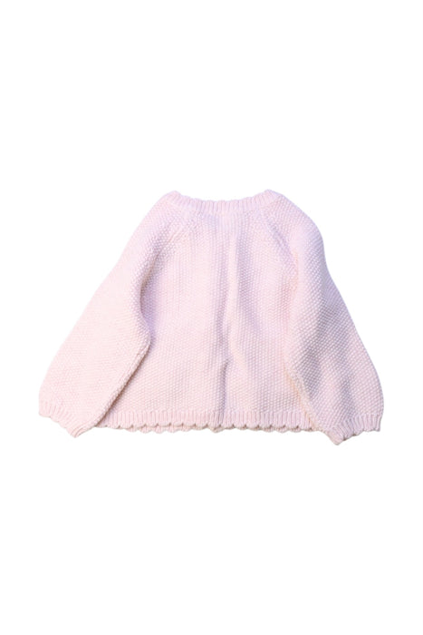 A Pink Cardigans from DPAM in size 6-12M for girl. (Back View)