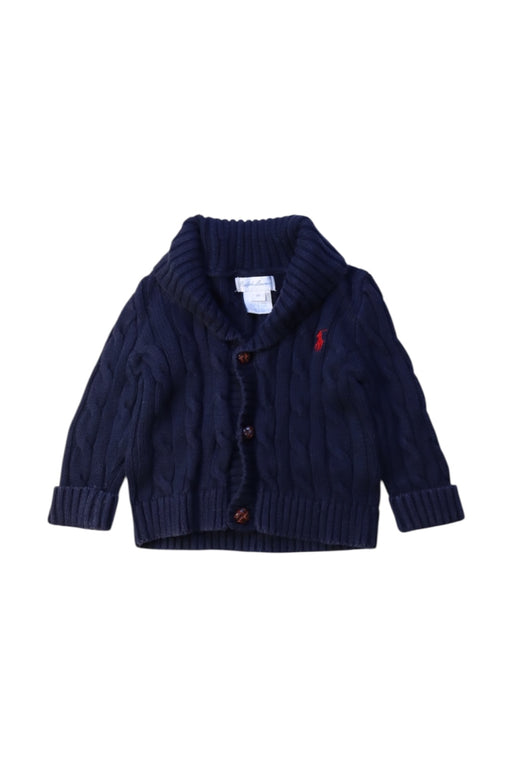 A Navy Cardigans from Ralph Lauren in size 3-6M for boy. (Front View)