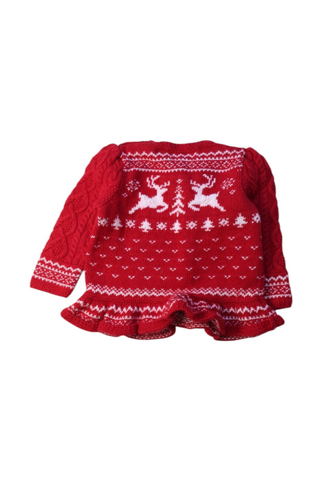 A Red Knit Sweaters from Ralph Lauren in size 6-12M for girl. (Back View)