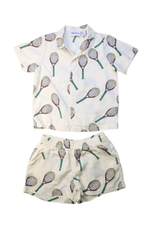 A Beige Shorts Sets from Mini Rodini in size 3T for boy. (Front View)