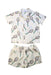 A Beige Shorts Sets from Mini Rodini in size 3T for boy. (Front View)