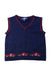 A Navy Sweater Vests from Thomas Brown in size 2T for boy. (Front View)