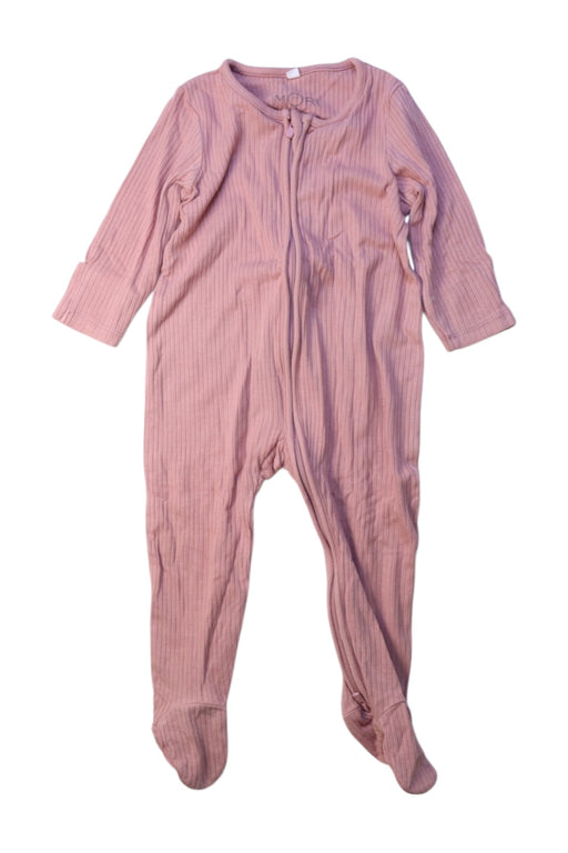 A Pink Onesies from Mori in size 3-6M for girl. (Front View)