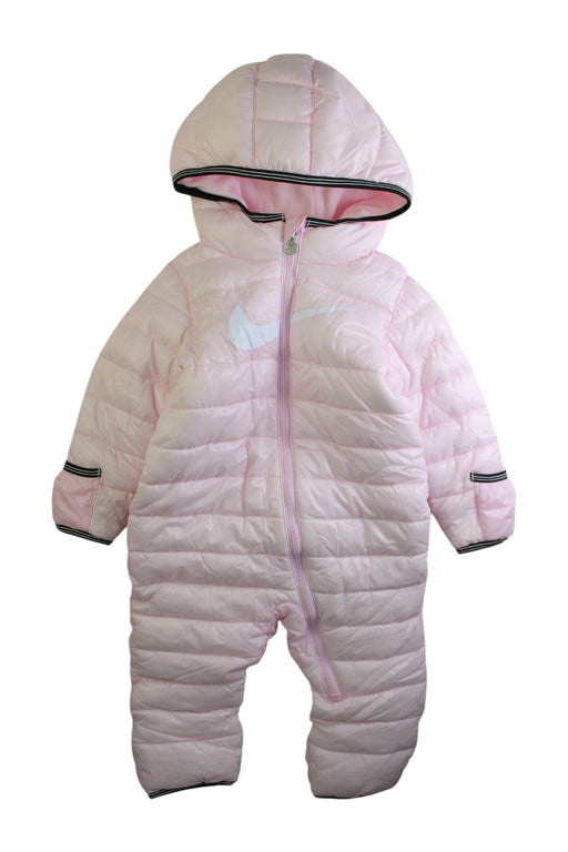 A Pink Snowsuits from Nike in size 12-18M for girl. (Front View)