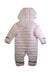 A Pink Snowsuits from Nike in size 12-18M for girl. (Back View)