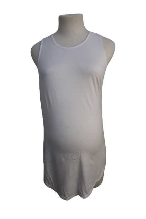 A White Active Tops from Cadenshae in size Maternity-S for maternity. (Front View)
