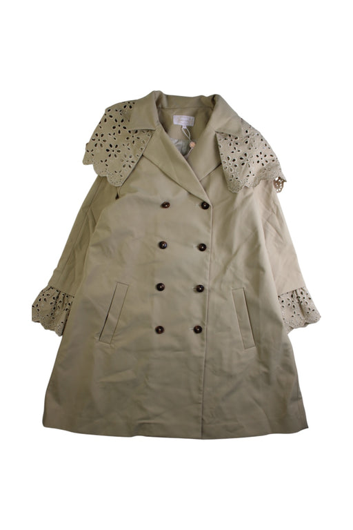 A Beige Coats from Nicholas & Bears in size 12Y for girl. (Front View)