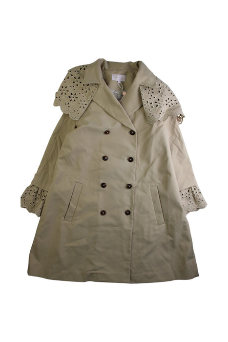 A Beige Coats from Nicholas & Bears in size 12Y for girl. (Front View)