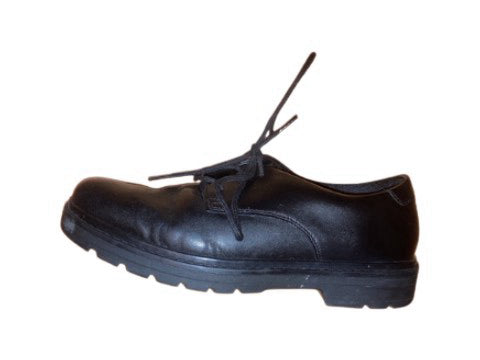 A Black Dress Shoes from Clarks in size 11Y for boy. (Back View)