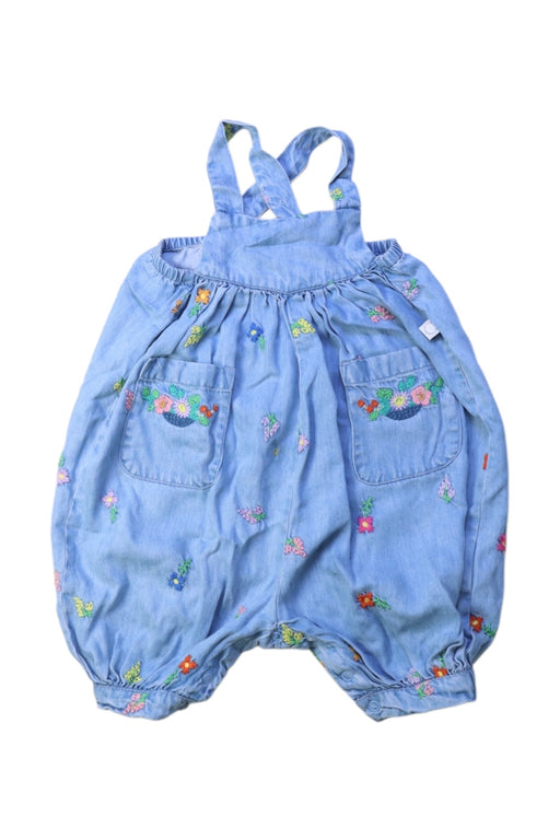 A Blue Overall Shorts from Stella McCartney in size 3-6M for girl. (Front View)