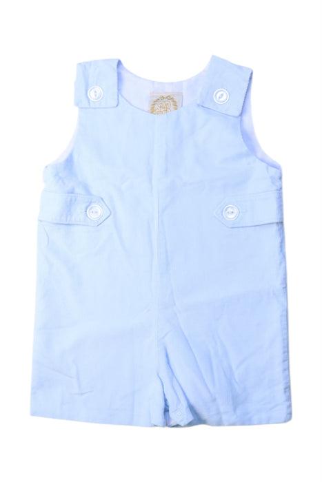 A Blue Sleeveless Rompers from The Beaufort Bonnet Company in size 6-12M for boy. (Front View)