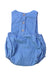 A Blue Sleeveless Rompers from 1 + in the family in size 6-12M for boy. (Back View)