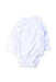 A White Long Sleeve Bodysuits from Mori in size 0-3M for boy. (Front View)