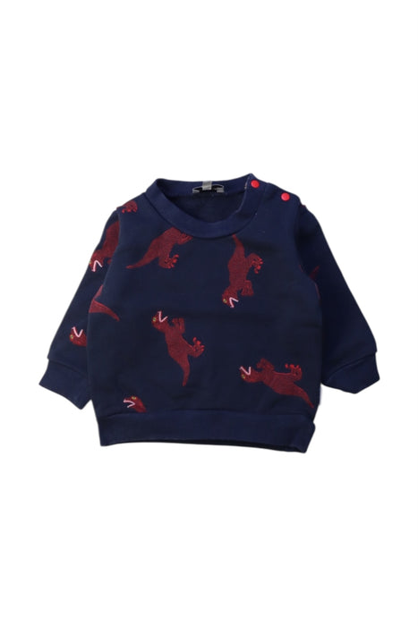 A Navy Crewneck Sweatshirts from Paul Smith in size 6-12M for boy. (Front View)