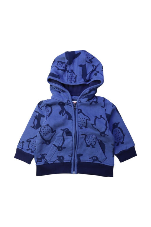 A Blue Hooded Sweatshirts from Catimini in size 3-6M for boy. (Front View)