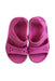 A Pink Sandals from Crocs in size 18-24M for girl. (Back View)
