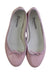 A Pink Flats from Repetto in size 12Y for girl. (Back View)