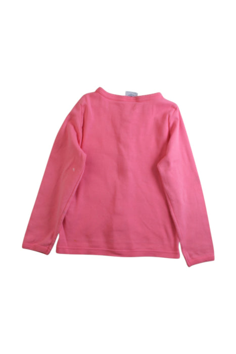A Pink Cardigans from Petit Bateau in size 3T for girl. (Back View)