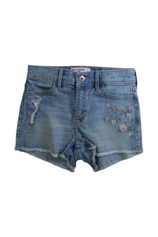 A Blue Shorts from Abercrombie & Fitch in size 11Y for girl. (Front View)