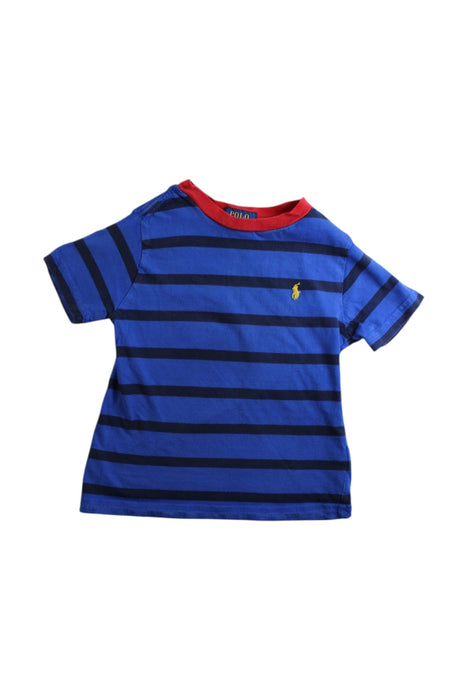 A Blue Short Sleeve T Shirts from Polo Ralph Lauren in size 3T for boy. (Front View)
