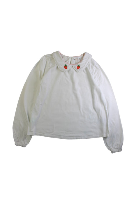 A White Long Sleeve Tops from Boden in size 11Y for girl. (Front View)