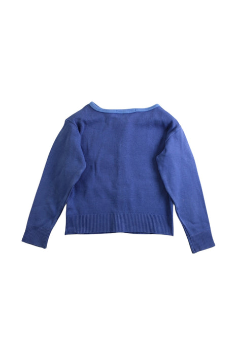 A Navy Cardigans from Agnes B Enfant in size 4T for girl. (Back View)