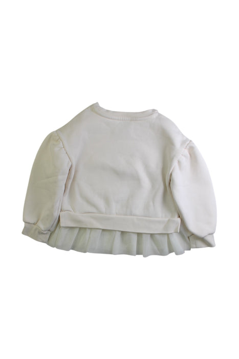 A White Crewneck Sweatshirts from Marithé & Francois Girbaud in size 2T for girl. (Back View)