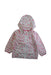 A Pink Rain Jackets from Miki House in size 2T for girl. (Front View)