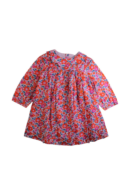 A Multicolour Long Sleeve Dresses from Jacadi in size 2T for girl. (Front View)
