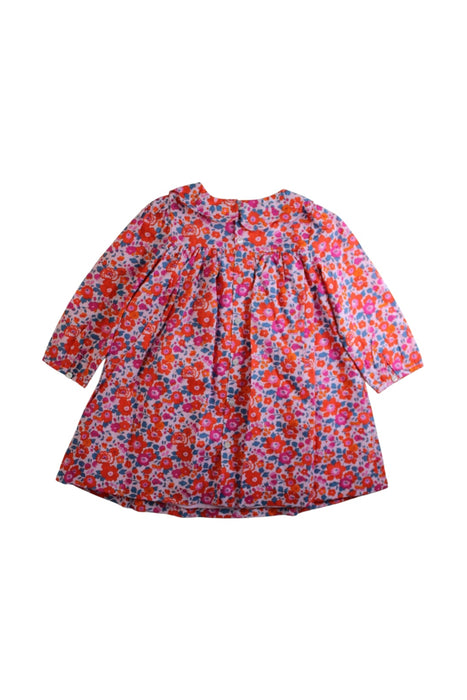 A Multicolour Long Sleeve Dresses from Jacadi in size 2T for girl. (Back View)