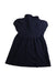 A Navy Short Sleeve Dresses from Familiar in size 2T for girl. (Back View)