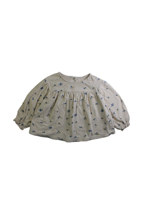 A Beige Long Sleeve Tops from Konges Sløjd in size 3T for girl. (Front View)