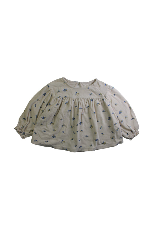 A Beige Long Sleeve Tops from Konges Sløjd in size 3T for girl. (Front View)