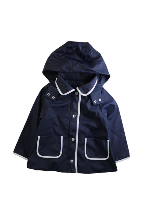 A Navy Rain Jackets from Jacadi in size 4T for neutral. (Front View)