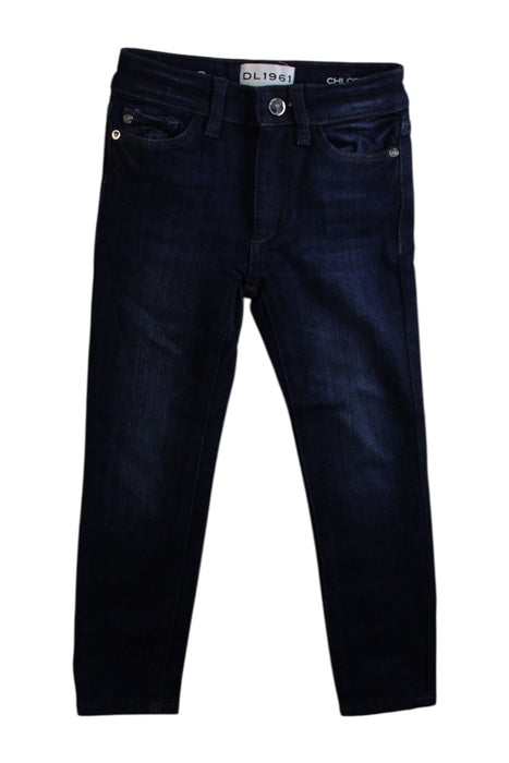 A Navy Jeans from DL1961 in size 5T for girl. (Front View)