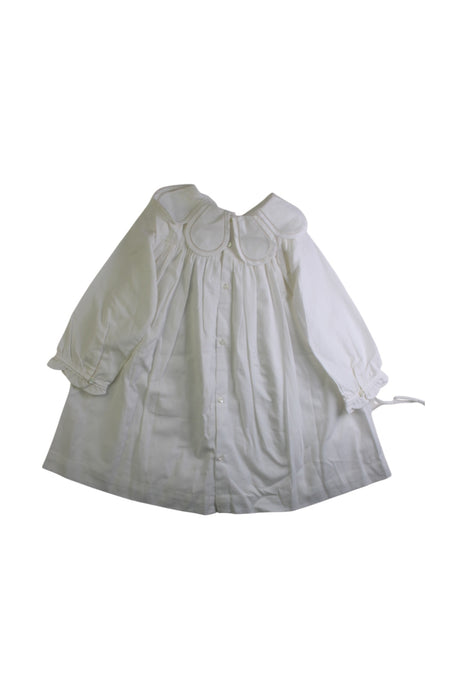 A White Short Sleeve Dresses from Jacadi in size 3T for girl. (Back View)