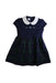 A Navy Short Sleeve Dresses from Familiar in size 2T for girl. (Front View)