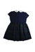A Navy Short Sleeve Dresses from Familiar in size 2T for girl. (Back View)
