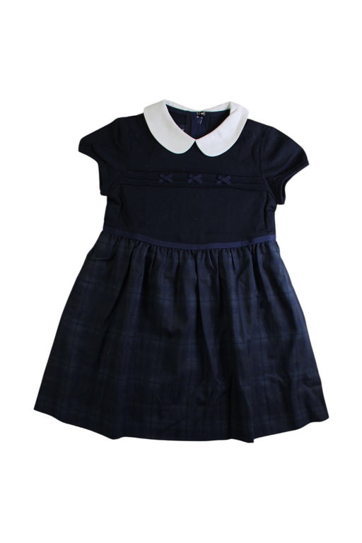 A Navy Short Sleeve Dresses from Familiar in size 2T for girl. (Front View)