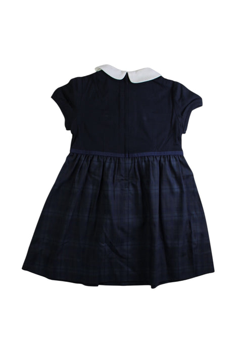 A Navy Short Sleeve Dresses from Familiar in size 2T for girl. (Back View)