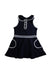A Navy Sleeveless Dresses from Jacadi in size 4T for girl. (Front View)