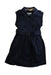 A Navy Sleeveless Dresses from Burberry in size 4T for girl. (Front View)