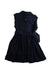 A Navy Sleeveless Dresses from Burberry in size 4T for girl. (Back View)