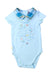 A Blue Short Sleeve Bodysuits from Sergent Major in size 3-6M for boy. (Front View)