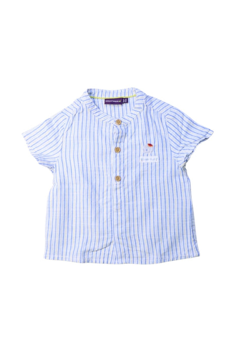 A Blue Short Sleeve Shirts from Sergent Major in size 3-6M for boy. (Front View)