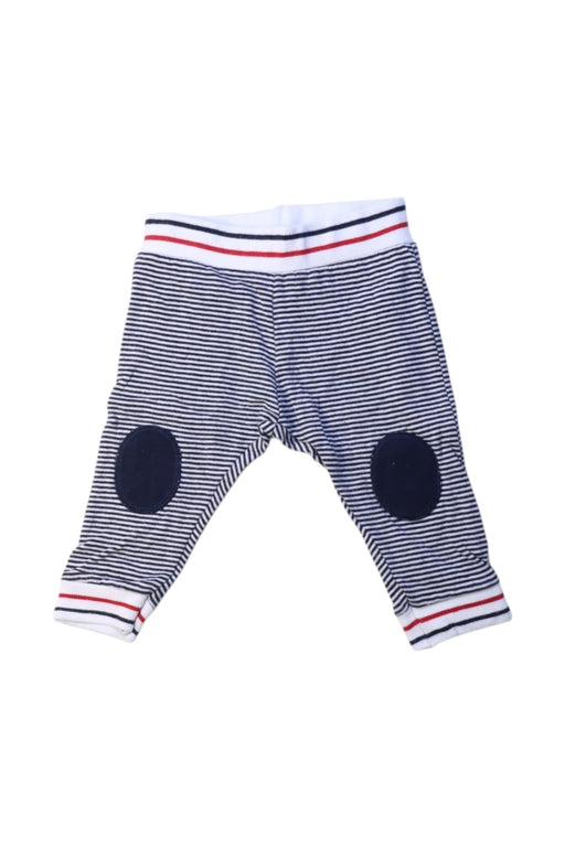 A Navy Casual Pants from Petit Bateau in size 3-6M for boy. (Front View)