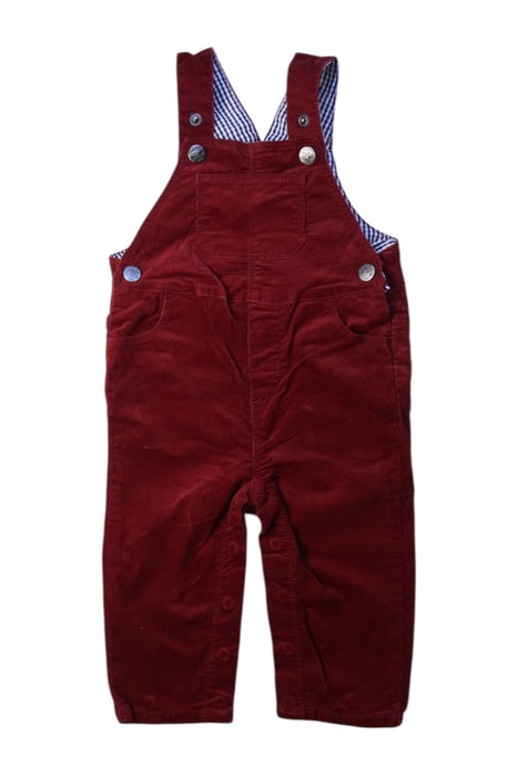 A Burgundy Long Overalls from Cyrillus in size 6-12M for boy. (Front View)