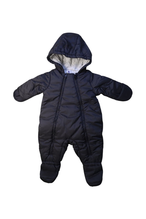 A Black Snowsuits from Petit Bateau in size 3-6M for boy. (Front View)