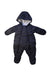 A Black Snowsuits from Petit Bateau in size 3-6M for boy. (Front View)