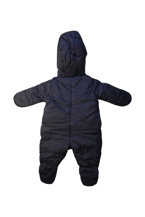 A Black Snowsuits from Petit Bateau in size 3-6M for boy. (Back View)